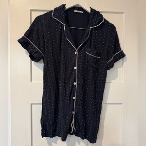 Joyari Deep Blue with Ivory Dots Pajamas